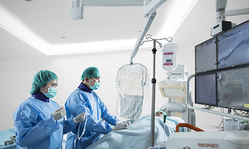 pasang ring jantung, cath lab, kateter jantung, rumah sakit awal bros, angiografi