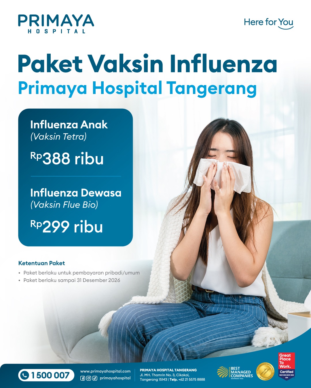vaksin influenza Tangerang