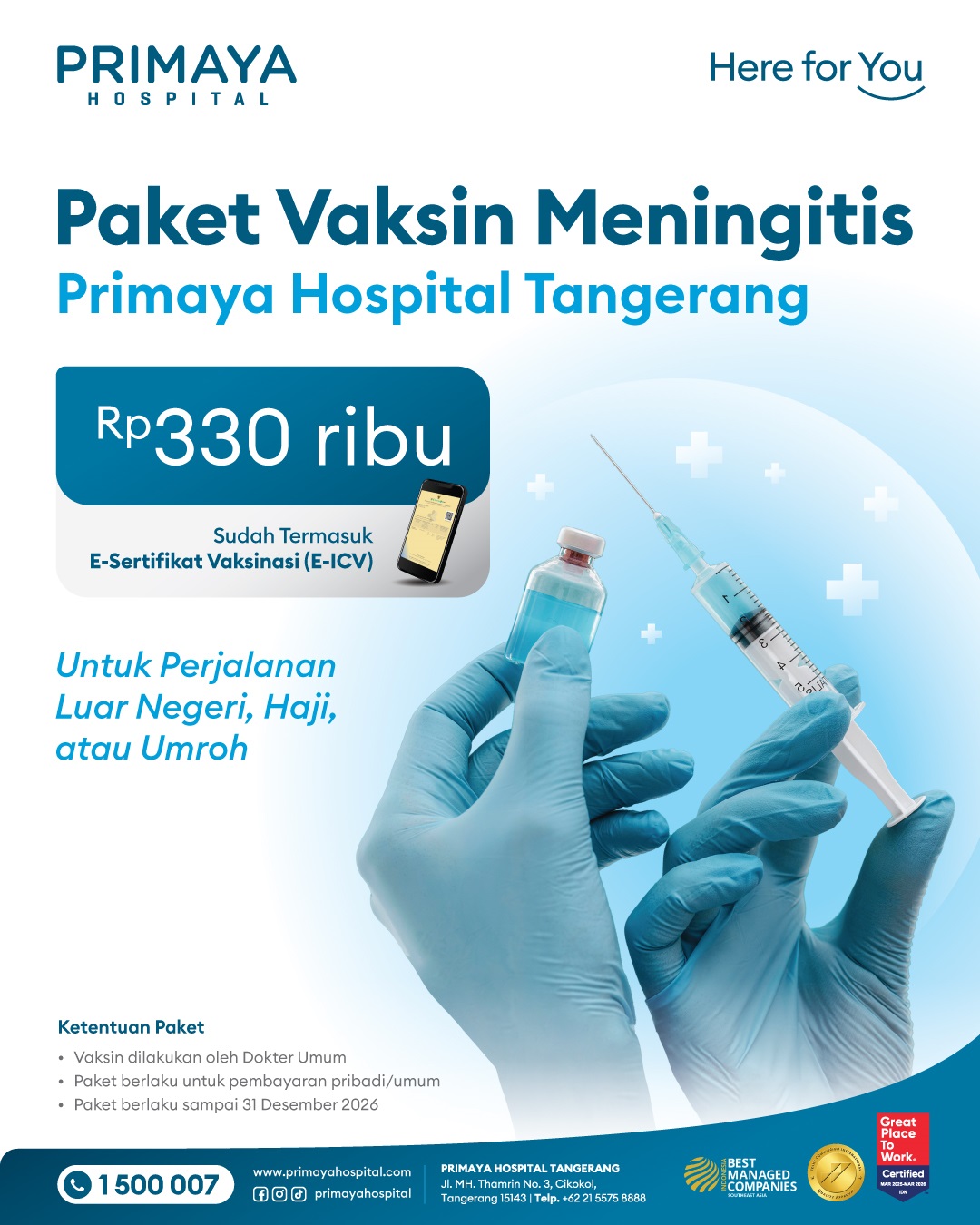 vaksin meningitis tangerang